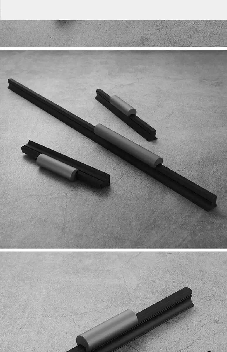 Contemporary kitchen cupboard handles 8230grey
