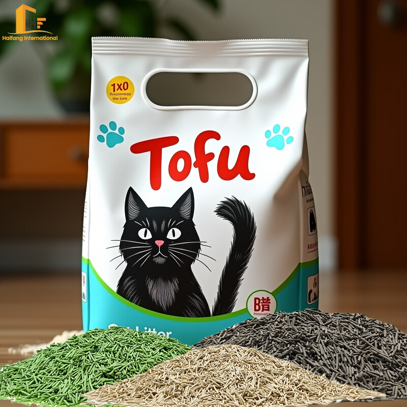 OEM/ODM Wholesale Pet Litter Pure Natural Easy Clumping Biodegradable Tofu Cat Litter
