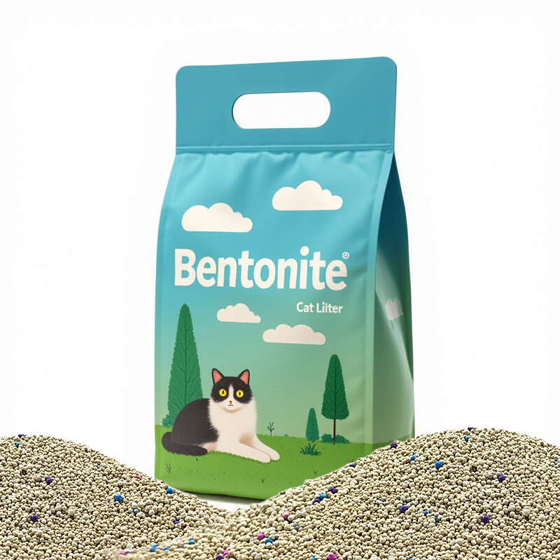 Natural Clumping Bentonite Cat Litter Pet Supply Manufacturer Clean and Dust-Free Cat Sand