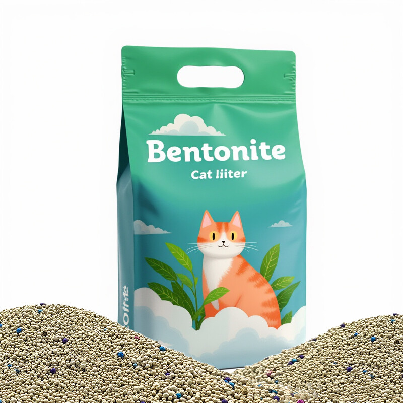 Bentonite Cat Litter Low Dust Fast Clumping Sodium Based Mineral Litter Round Bentonite Cat Litter Wholesale Pet Supplies