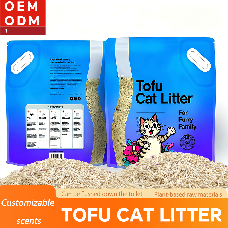 Edit Hot Pet Supplies Multi-Odor Easy Clumping Super Deodorizing Non-Stick Bottom Biodegradable Gray Spherical Wholesale Natural Tofu Cat Litter