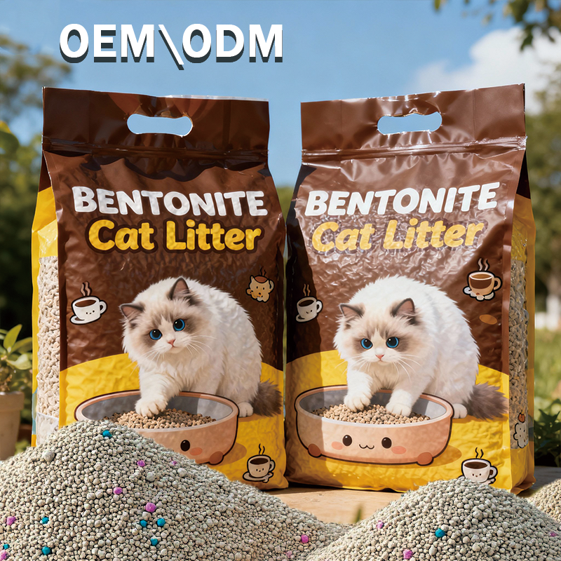 Wholesale OEM Original Bentonite Cat Litter Absorbent Agglomerated Dust-Free Deodorization Small Grain Bentonite Cat Litter