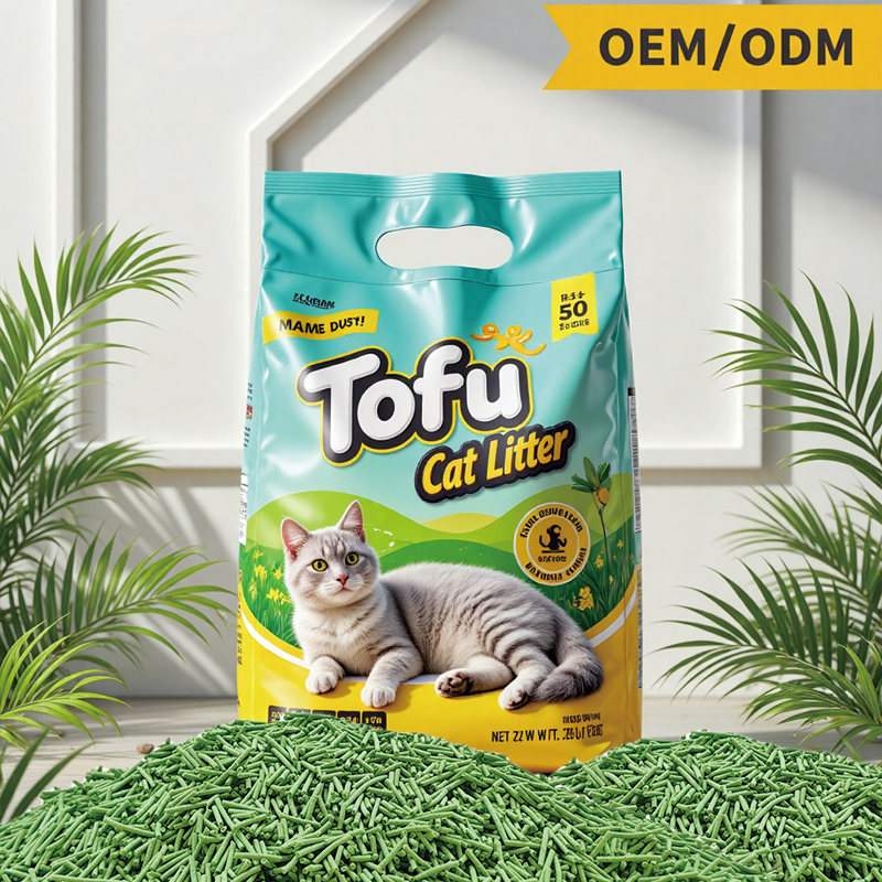 Tofu Cat Sand Plant Degradable Cat Litter in Stock 5 Flavors Eco Friendly Tofu Cat Litter Wholesale Sand