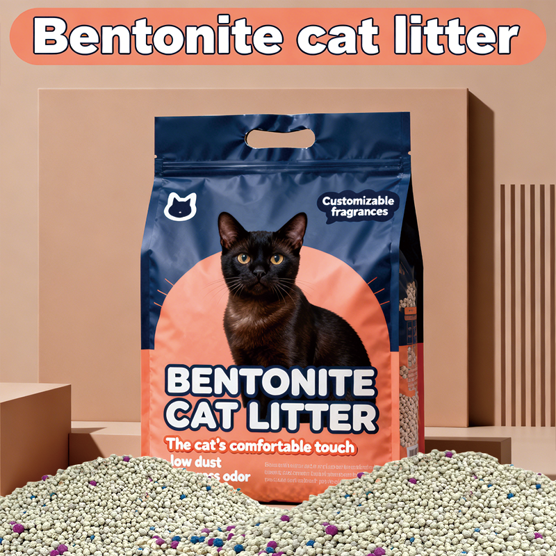 Cat Litter Supplier Wholesale 100% Natural Strong Clumping Cat Litter Fragrant Flavor High Quality Fabricado En China Ball Shape Sodium Bentonite Cat Litter
