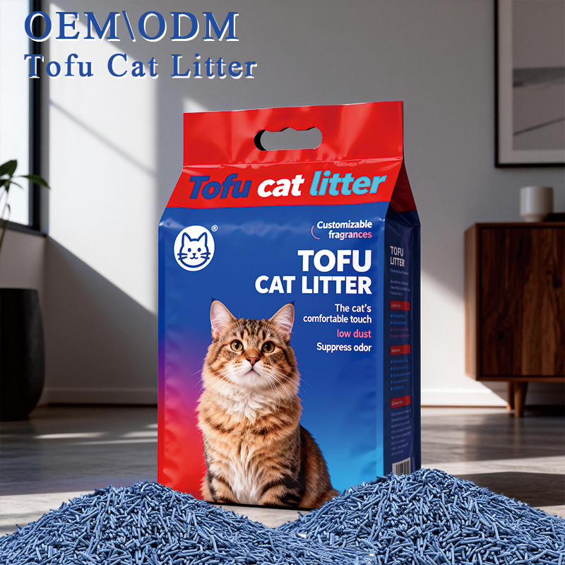 Cat Pet Sand Litter Pet Products High-Performance Blueberries Flavor Cat Sand Home Environment Fresh Cat Sand Eco Cat Litter Fast Clumping Tofu Cat Litter