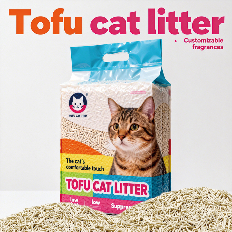 Low Price Hot Sale Tofu Cat Litter Fast Water Absorption Clumping Strong Deodorization Non-Stick Bottom Easy to Remove Cat Litter