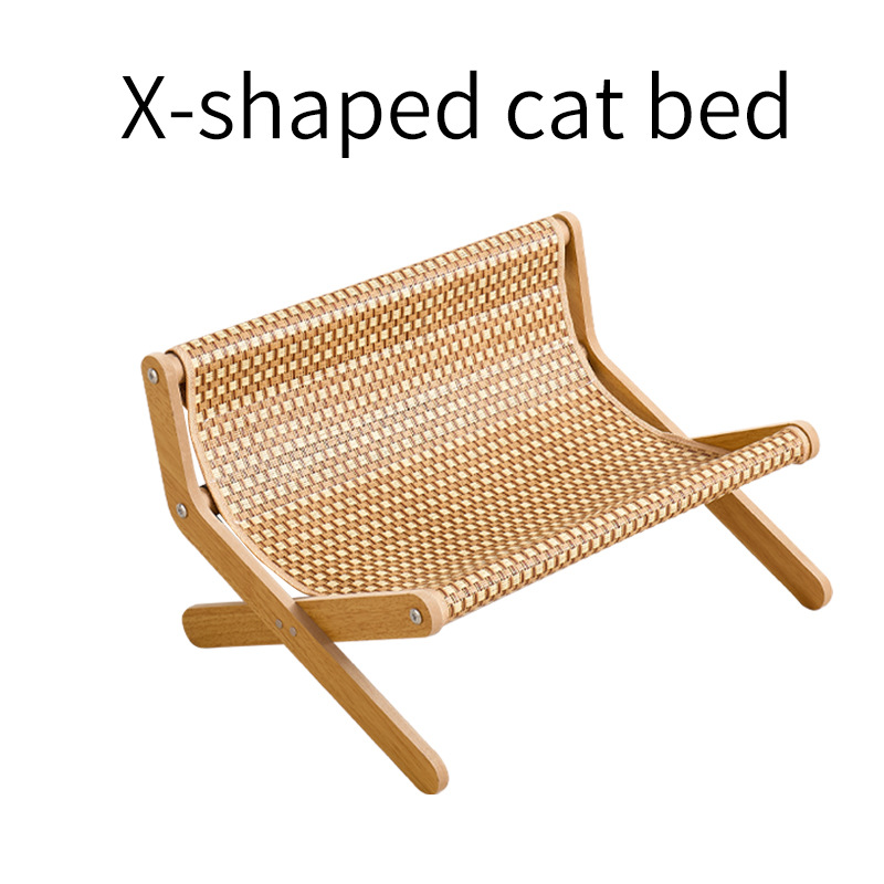 Large Woven cat Scratching Post Hammock Pre-installed Linen Lounge Chair for the cat Inside Durable and Relaxing Cat Furniture