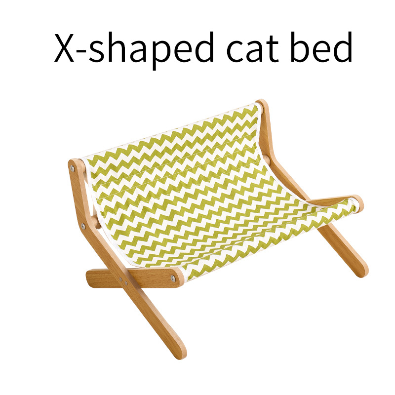 Cat Scratcher Recliner Sofa Hammock Wooden Grinding Claw Pad Pet-Shared Scratching Board Cat Bed for Cats