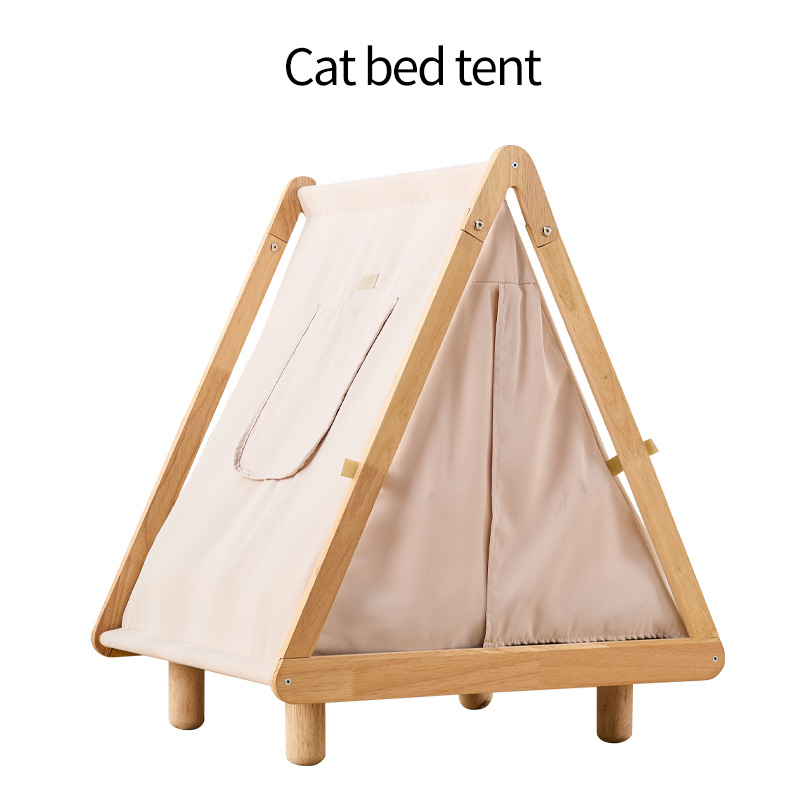 2026 Popular Customized Pet Bed Tent Washable Durable Teepee Cat Dog House Soft Sofa Luxury Indoor