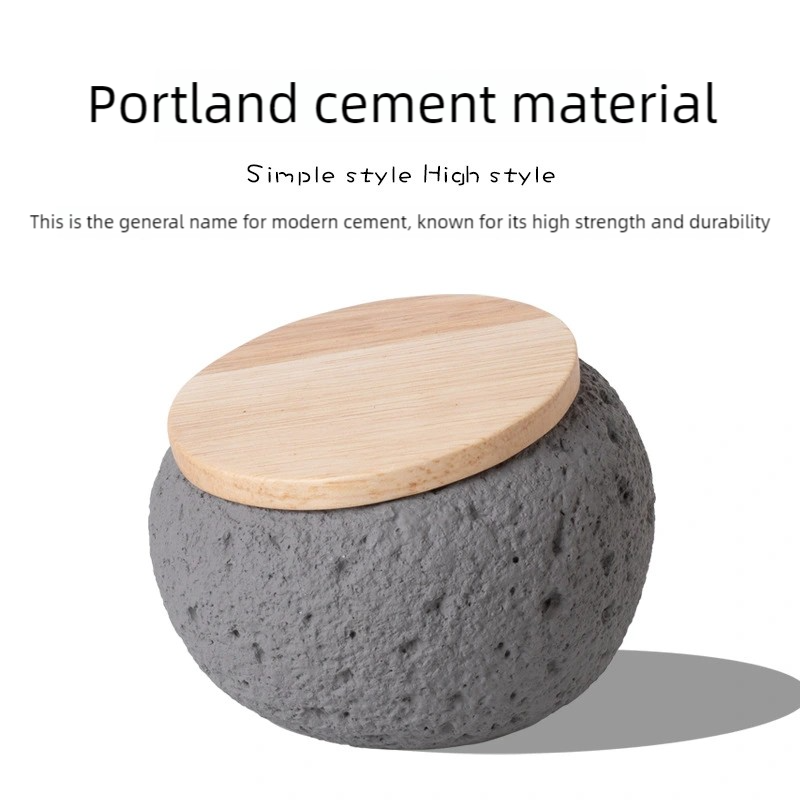 Modern Eco-Friendly Portland Cement Pet Burial Urns & Caskets Memorial Bone Boxes for Cats and Dogs Cremation Storage Pet Urn