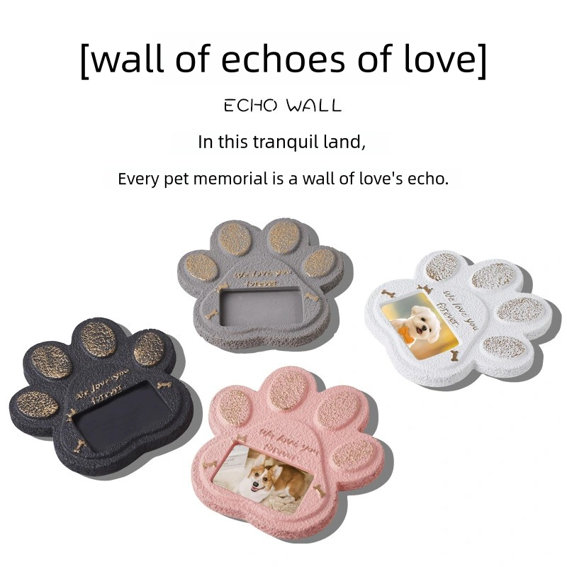 Pet Memorial Garden Stone You Left Your Paw Prints on Our Heart Dog or Cat Bereavement Loss Gift Pet Cremation Urn