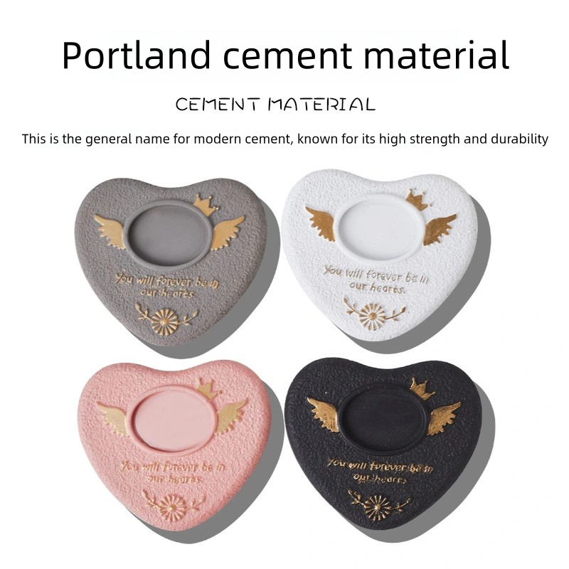 Pet Funeral Products Pet Photo Frame Headstone Biodegradable Resin Heart/Paw Design Puppy Cat Memorial Headstone