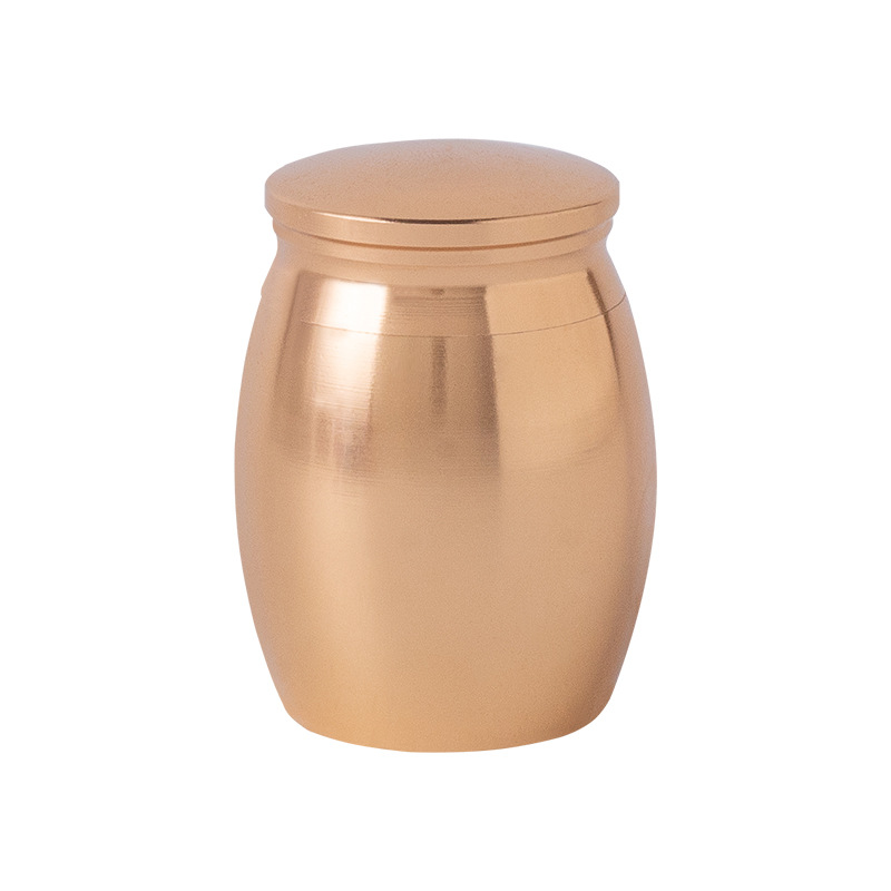 Mini Pet Memorials Urn Aluminum Alloy Cremation Ashes Jar Keepsake Memorial Cat Dog Bird Urn-Wholesale Direct Sales