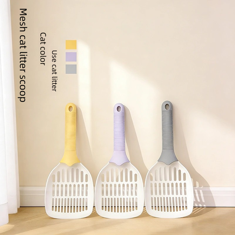 Custom Logo Cat Litter Scoop Large Surface Plastic Cat Litter Shovel Scoop Cute Style Pet Waste Disposal Supplies
