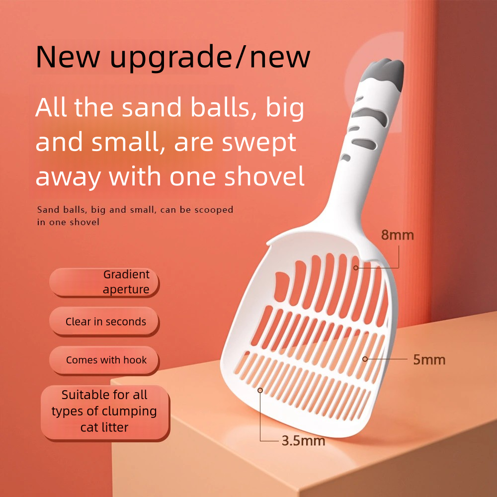 Wholesale Large Cat Litter Shovel Plastic PP Pet Cleaning Supplies Cat Poop Shovel for Cat Litter Box Accessories
