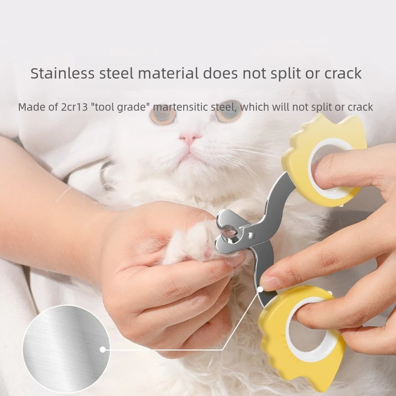 New Pet Nail Clippers with Dual-Hole Design to Prevent Bloodline Injury Suitable for Cats and Dogs