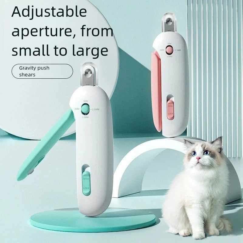 Wholesale Pet Grooming Tools Adjustable Cat Nail Trimmer with Built-in File Ideal for Kittens & Adults Pet Nail Clippers