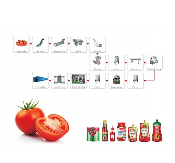 Factory Direct Sale Tomato Paste Processing Line