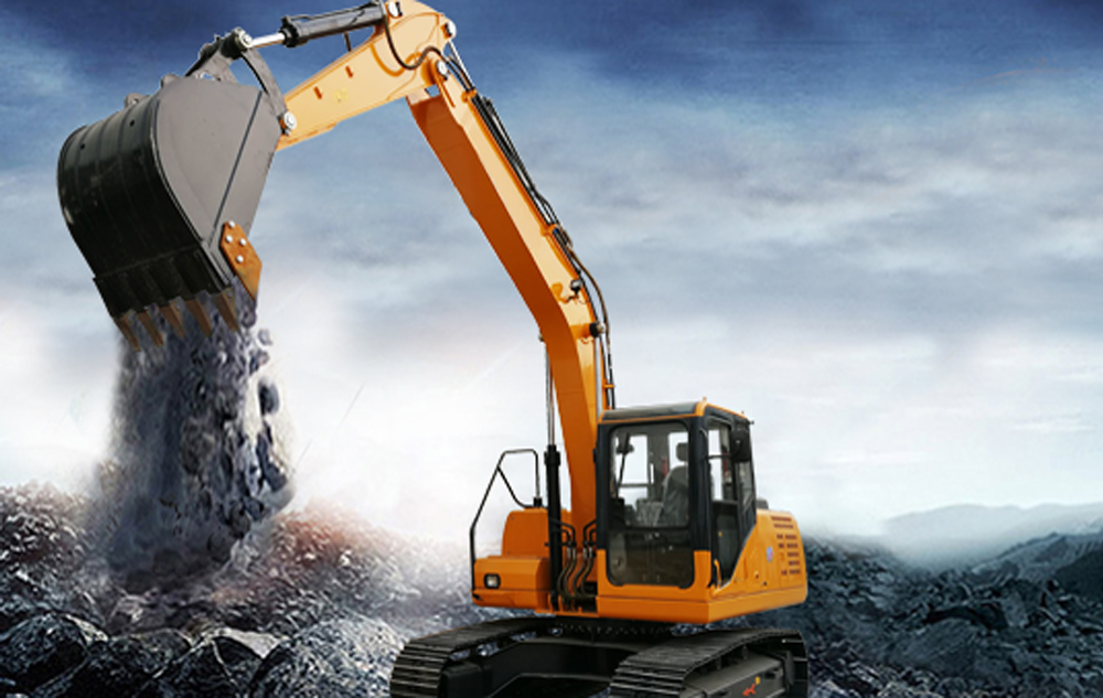 How to operate excavator turning