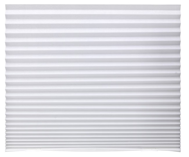 The economical non-woven fabric pleated blinds in White.png