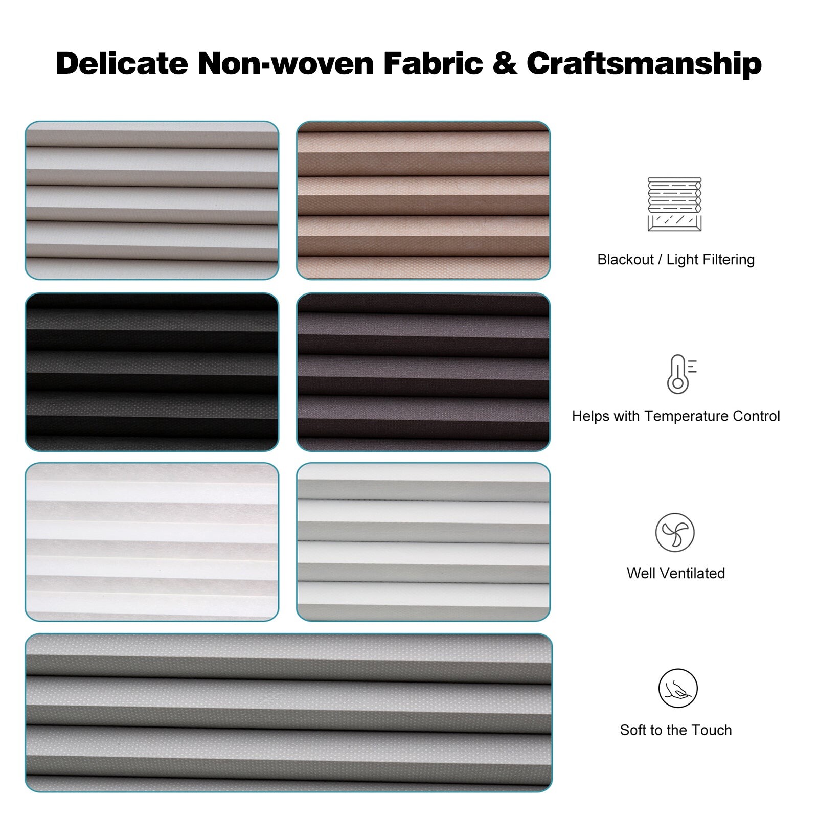 GRS 1.5-inch (38mm) Cordless Blackout Cellular Shades