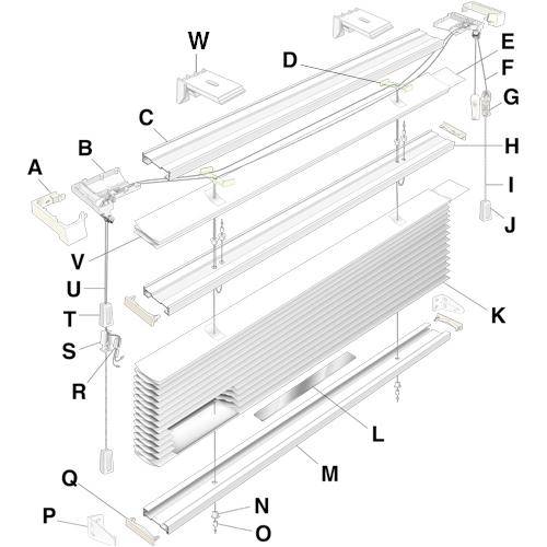 Honeycomb Blinds Diagram - Top Down Bottom Up