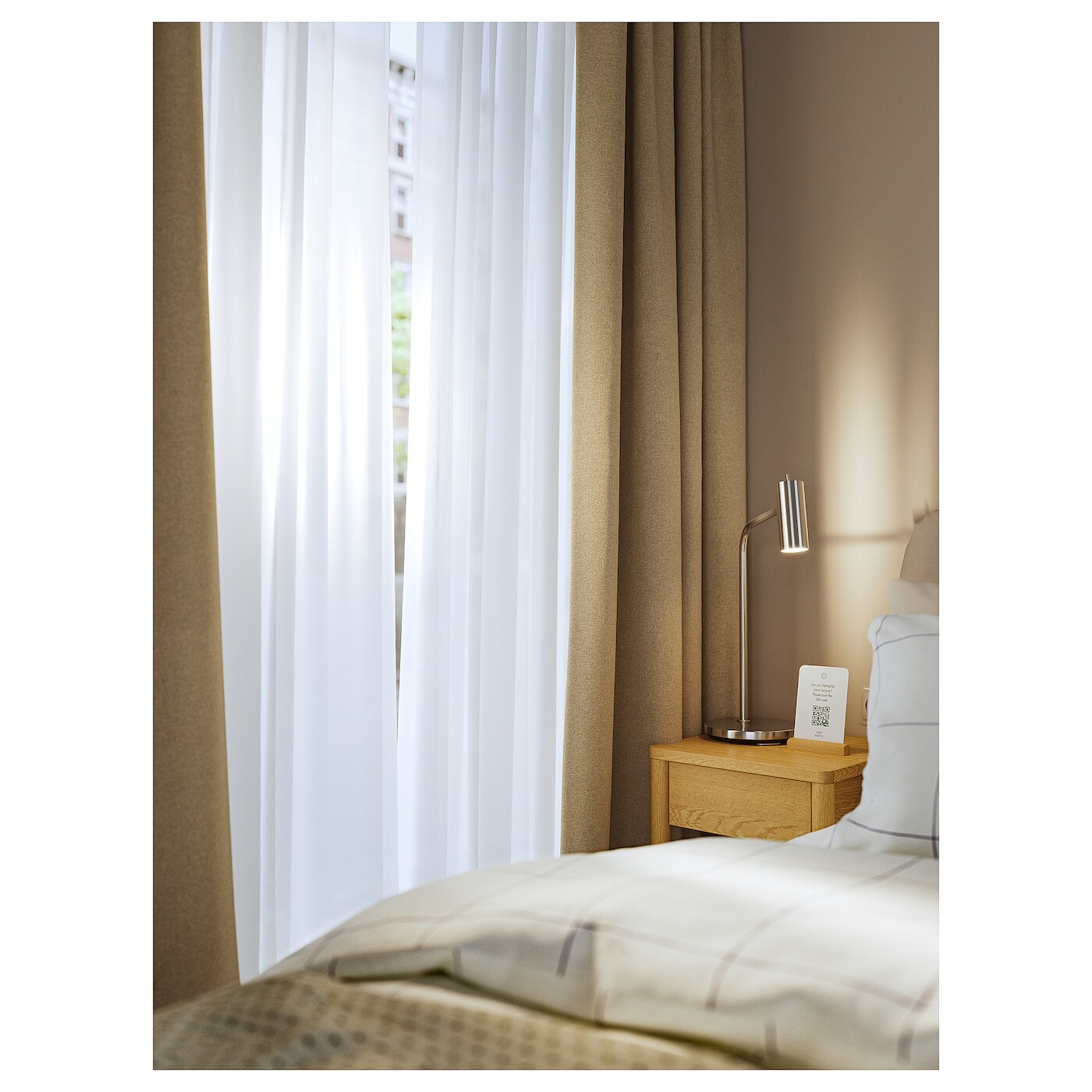 GRS Drapery Curtain Beige