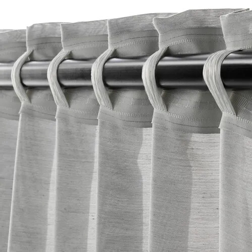 GRS Drapery Curtain Grey with Heading Tape