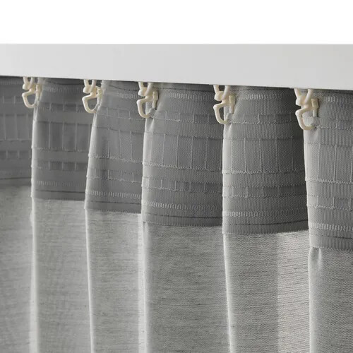 GRS Drapery Curtain Grey with Heading Tape
