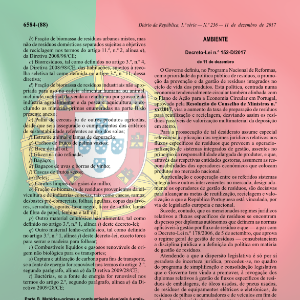 Portugal: Decree-Law No. 152-D/2017