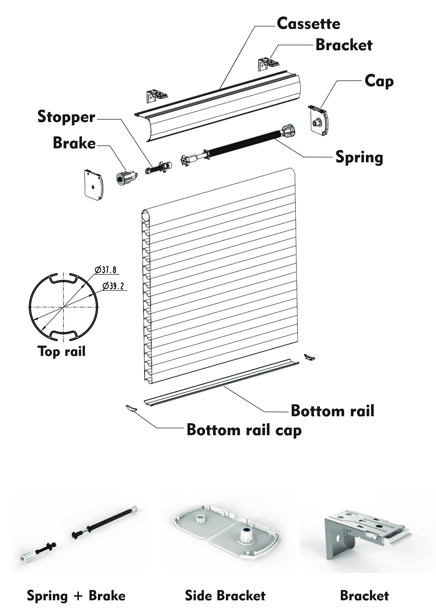GRS Cordless Shangri-la Shades