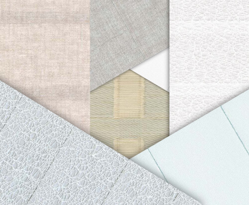 A collection of fabrics