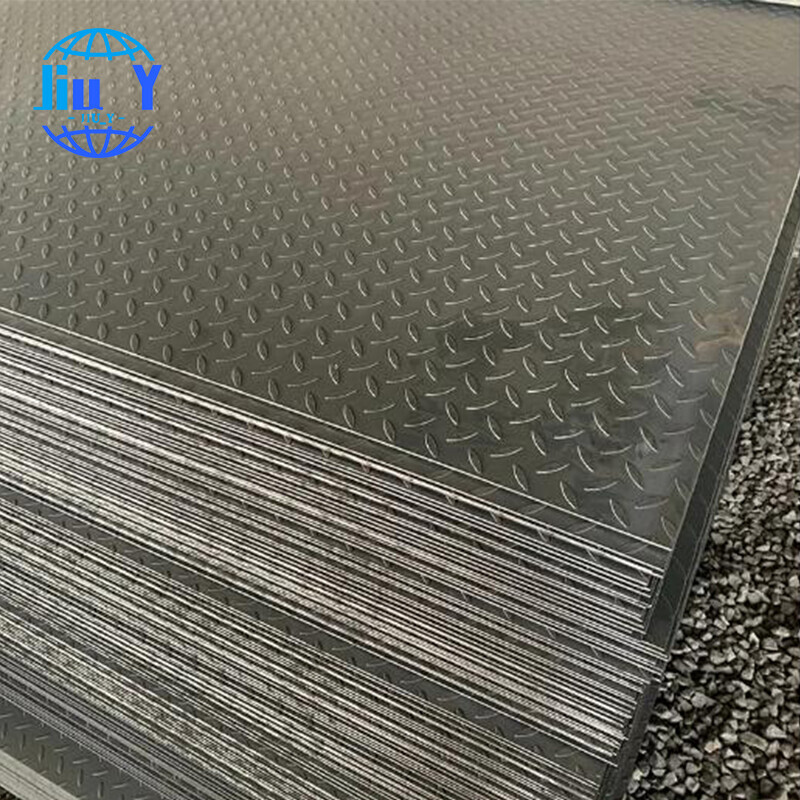 Galvanized checkered plate