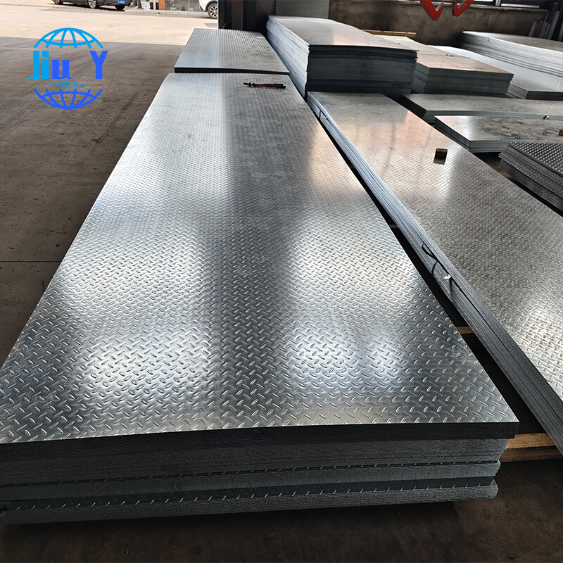 Galvanized checkered plate
