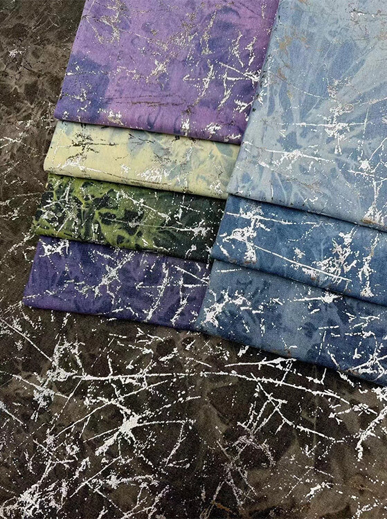 Yunfantex Print Denim Trousers Fabric Tie-dye Heavy Weight Pant Woven Jean Fabrics