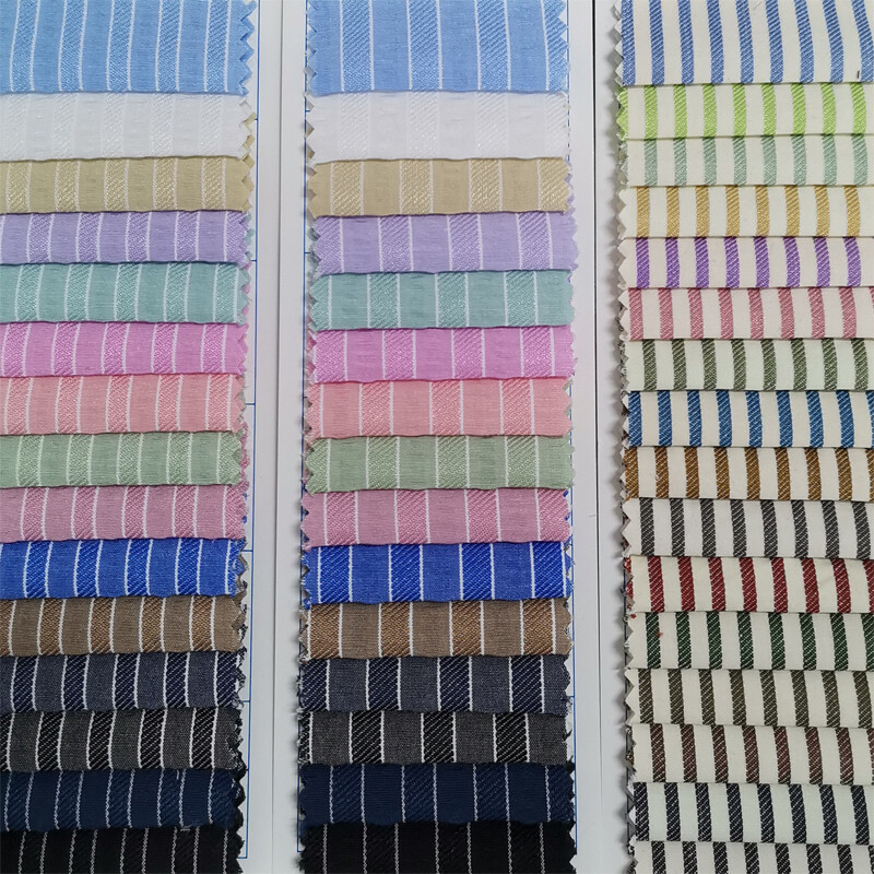 Yunfantex Striped High Quality Beautiful Shirt Fabric Wholesale Summer Cotton Dress Fabric