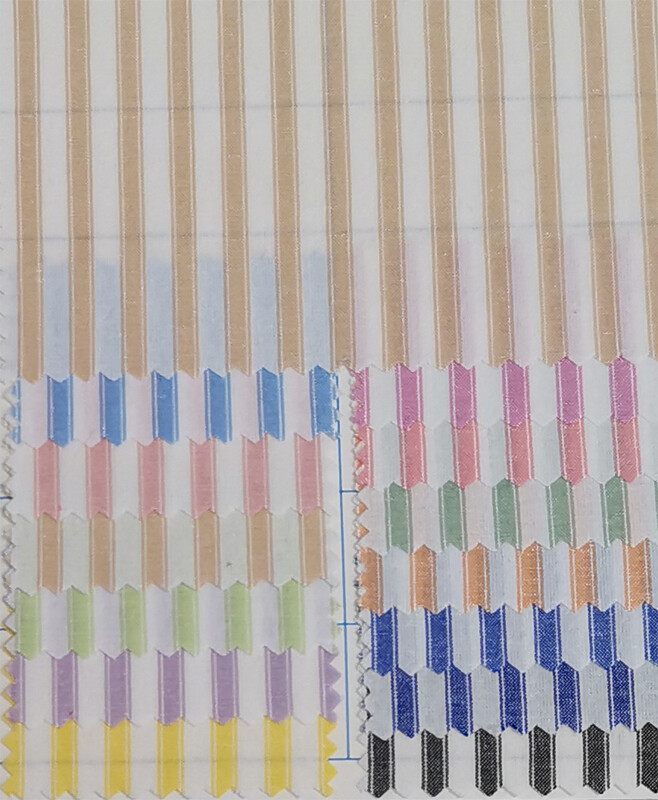 Yunfantex Cotton Twill Stripe Fabric Men Woven Breathable Fabric for Summer Shirt Skirts Suits