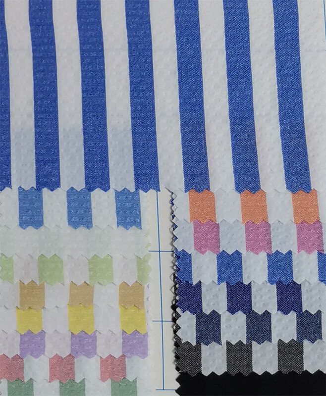 Yunfantex Cotton Twill Stripe Fabric Men Woven Breathable Fabric for Summer Shirt Skirts Suits