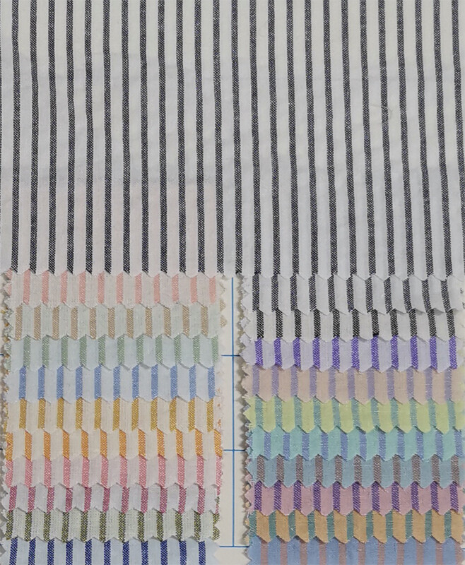 Yunfantex 100% Cotton Stripe Pattern Woven Yard Dyed Fabric For Garment And Textile