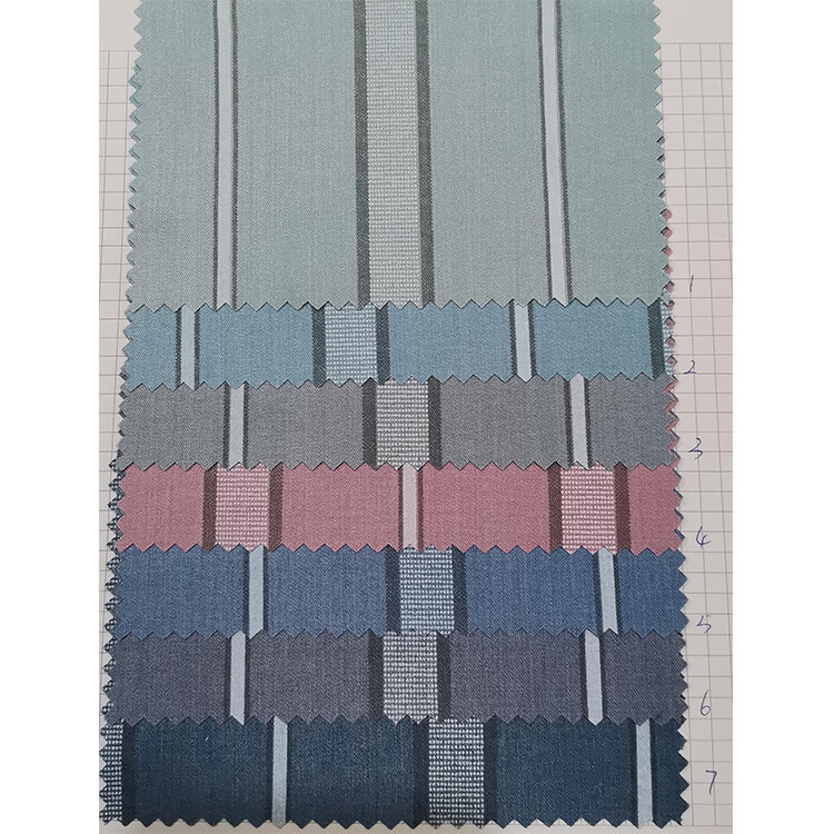 22.jpg Yunfantex 100% Cotton Yarn Dyed Cotton Stripe Jacquard Fabric for Shirt