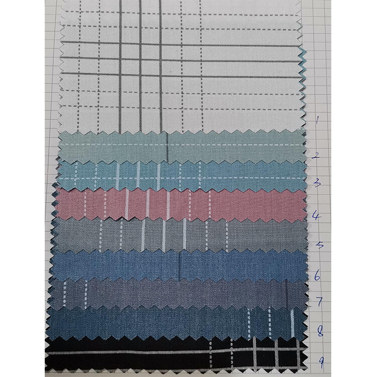 55.jpg Yunfantex 100% Cotton Yarn Dyed Cotton Stripe Jacquard Fabric for Shirt