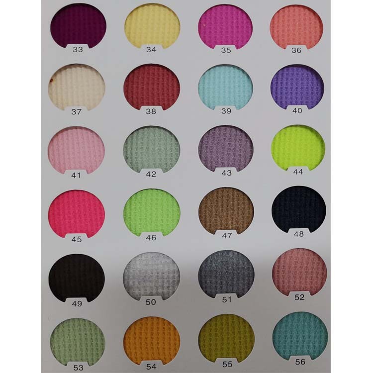 Yunfantex New Style Wafer Grid TC Elastic Texture Thick Needle Knitted Waffle Fabric for Garment