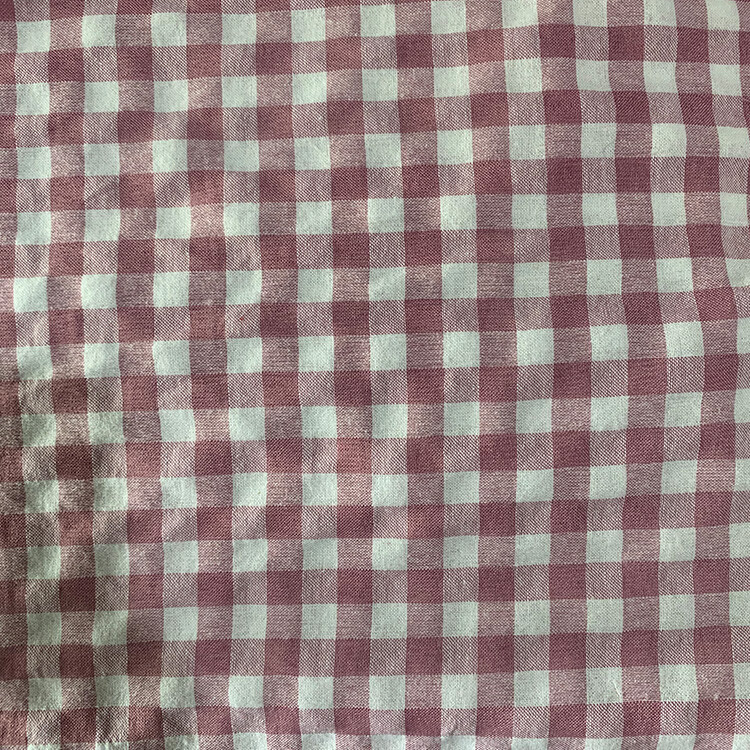 Yunfantex Cotton Yarn Dyed Seersucker Hot Selling Breathable Check Plaid Bubble Fabric