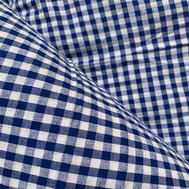 Yunfantex Cotton Yarn Dyed Seersucker Hot Selling Breathable Check Plaid Bubble Fabric