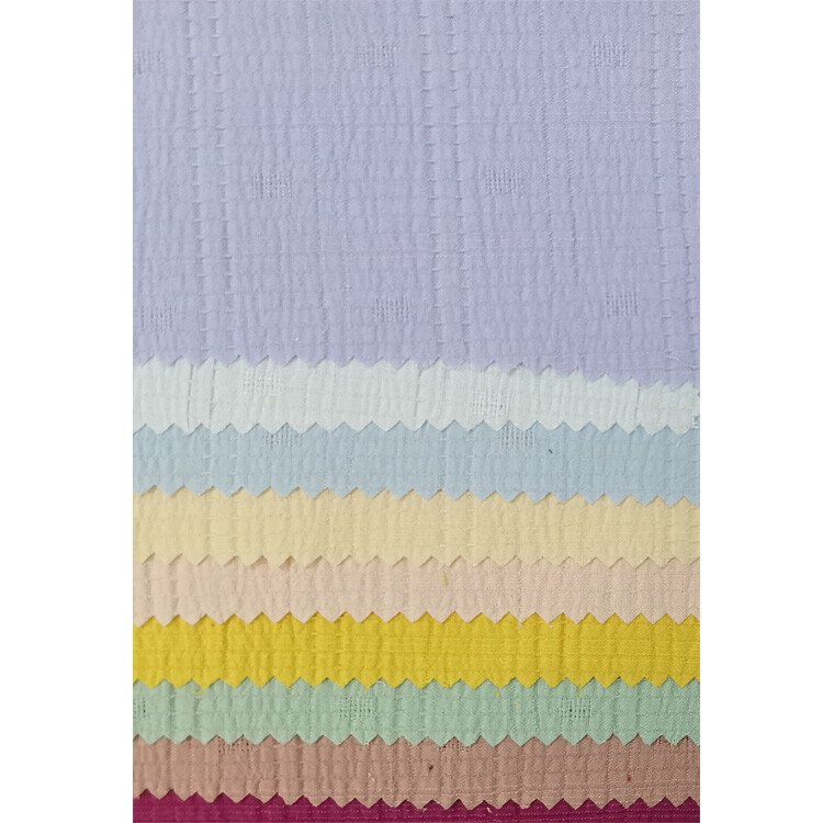 Yunfantex Solid Color Seersucker Bubble Fabric Jacquard Crepe Fabric for Shorts & Dresses