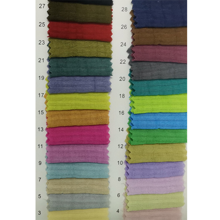 Yunfantex Solid Color Seersucker Bubble Fabric Jacquard Crepe Fabric for Shorts & Dresses