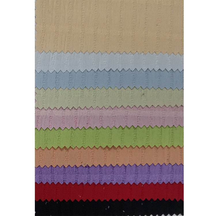 Yunfantex Solid Color Seersucker Bubble Fabric Jacquard Crepe Fabric for Shorts & Dresses
