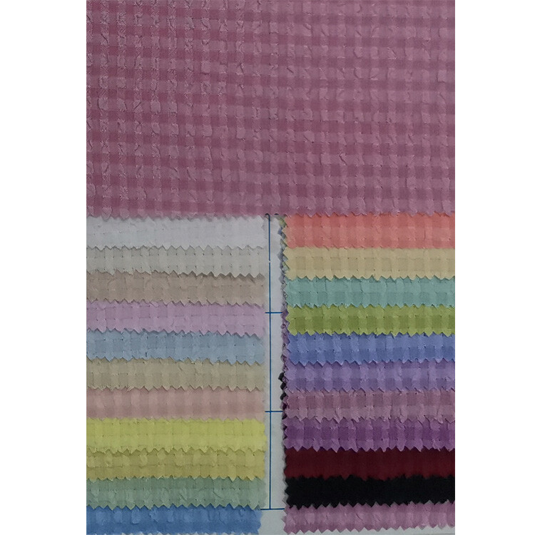 Yunfantex Solid Color Seersucker Bubble Fabric Jacquard Crepe Fabric for Shorts & Dresses