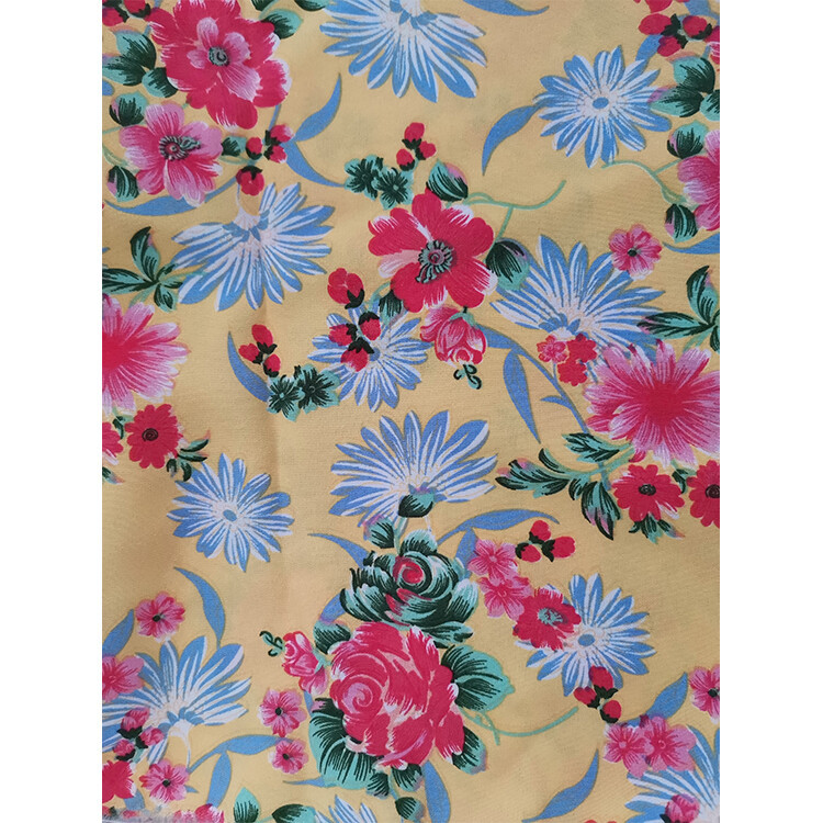 Yunfantex High Quality Digital Print 100% Cotton Fabric Custom Poplin Floral Print for Dress