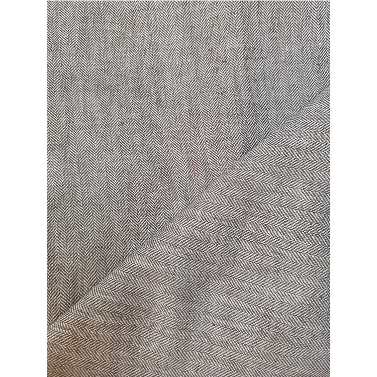 Yunfantex Ready Stock Cotton Dyed Herringbone Solid Woven Fabric for Menswear